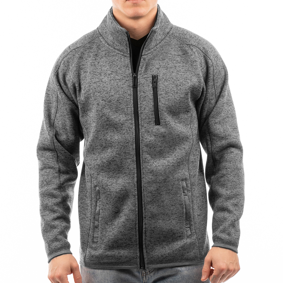 Burnside Men's Sweater Knit Jacket